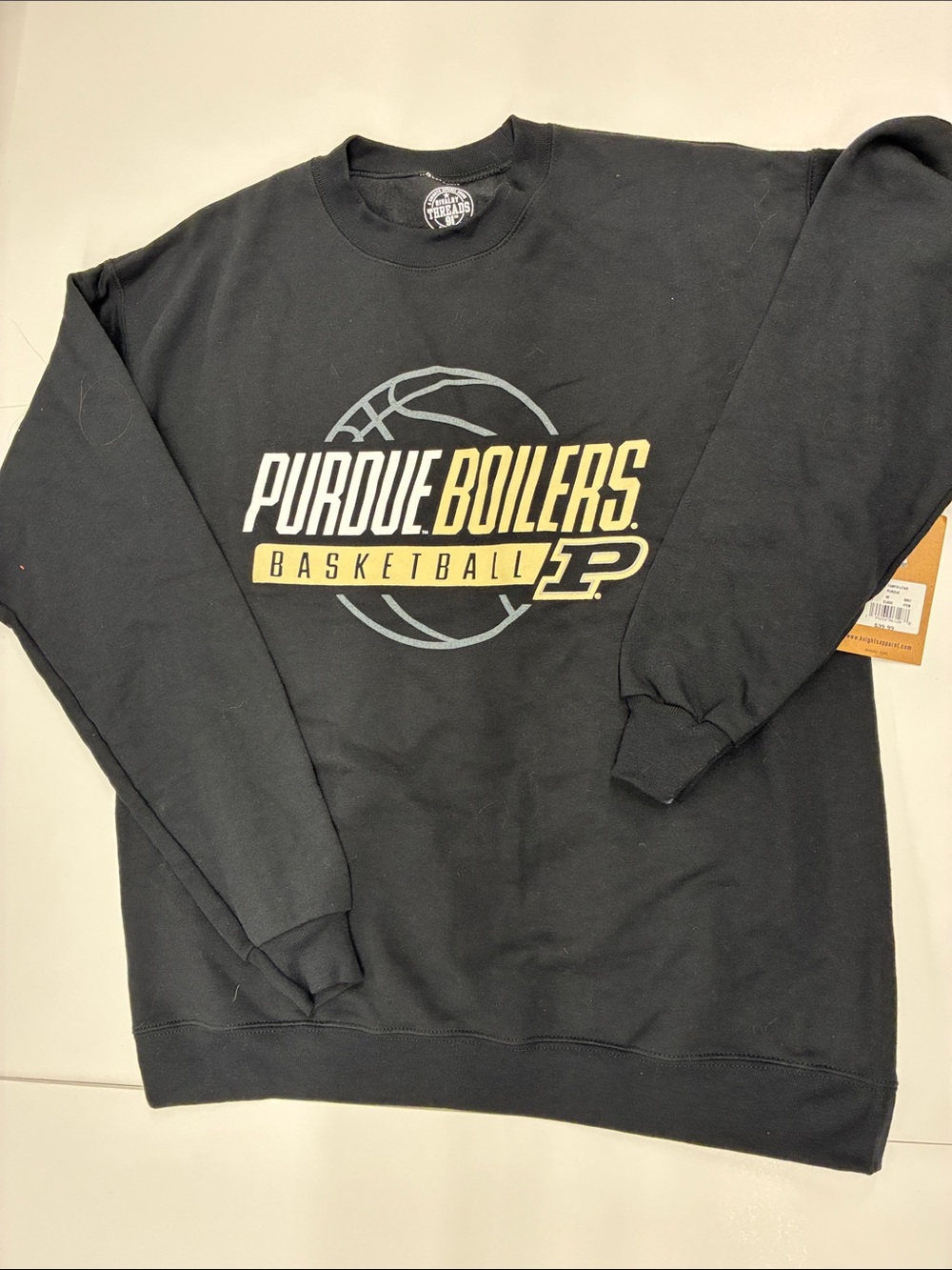 NEW Rivalry Threads Purdue Boilers Basketball Crewneck Sweatshirt Size Medium